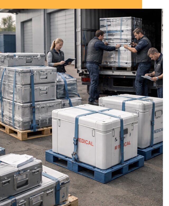 Перевозка медицинского оборудования по всему миру от 15507 руб